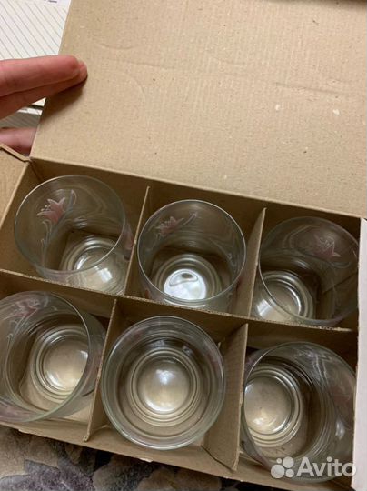 Набор стаканов из стекла