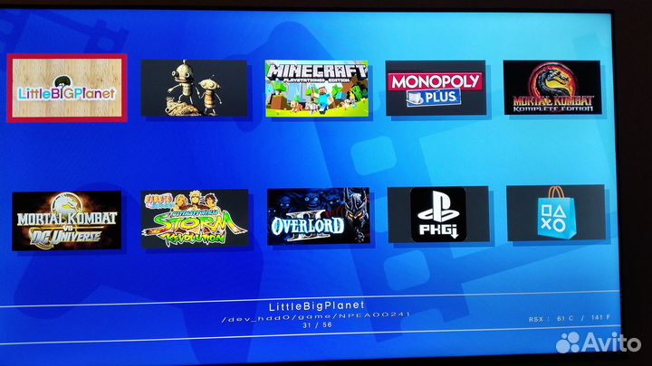 PS3 super slim 500Gb прошитая