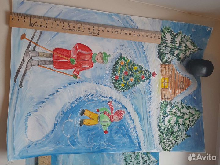 Рисунок спорт.семьяА3 поделка достав Лен.р