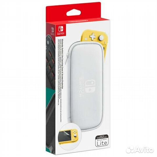 Новый фирменный чехол Nintendo switch lite. Белый