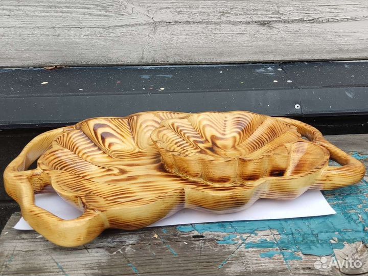 Менажница деревянная. Ручная работа