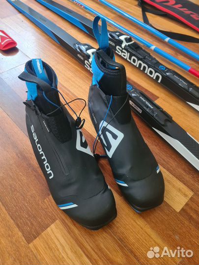 Комплект беговых лыж Salomon RC10 eSkin Hard