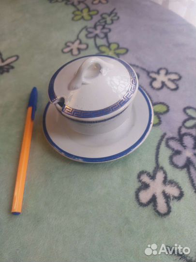 Старинная солонка,горчичница