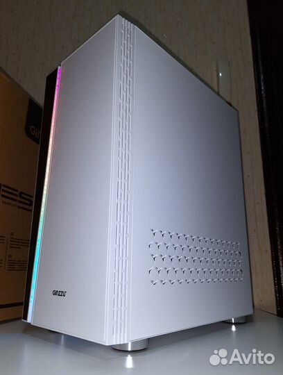 Новый Игровой Корпус Для Пк Ginzzu Белый RGB ATX