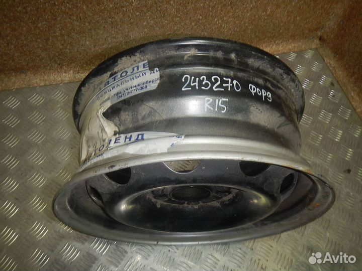 Диск колесный стальной R15 5*108 j6,0 ET38 DIA63,4