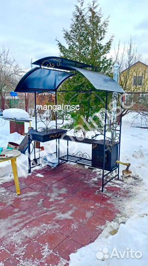 Мангал с крышей