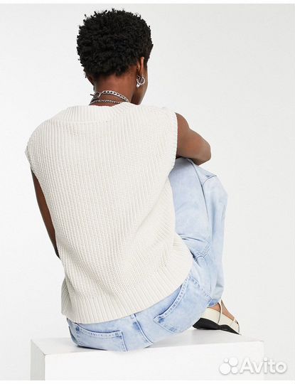 Трикотажный жилет Weekday хлопок