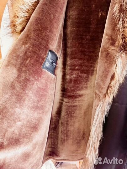 Кожаная дубленка мужская