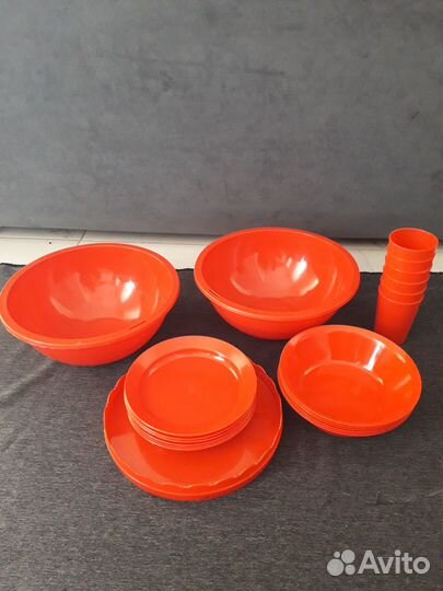 Набор посуды для пикника, на 6 персон