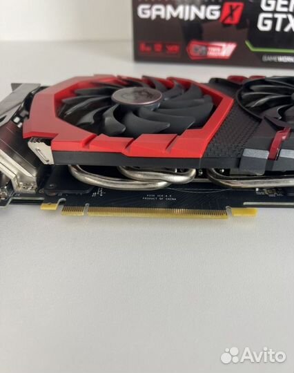 Видеокарта msi GTX 1080 gaming x