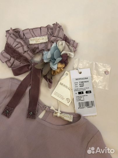 Новая блузка Monnalisa Chic на 3-4 года