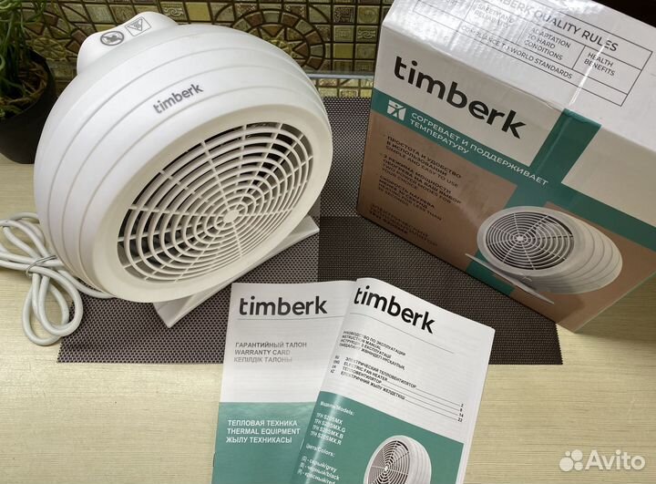 Настольный тепловентилятор Timberk 2000Вт Новый