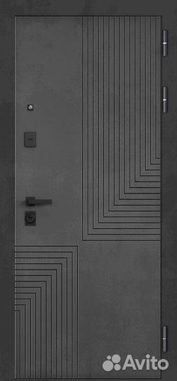 Дверь входная с зеркалом