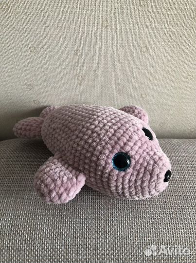 Вязаная игрушка тюлень
