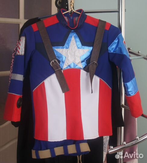 Новогодний костюм Капитан Америка 7л