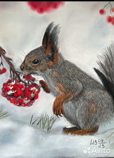 Картина сухая пастель