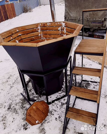 Купель уличная/Банный чан из лиственницы