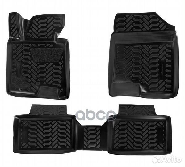 Ковры в салон (3D с подпят.) для Kia Ceed (2012)