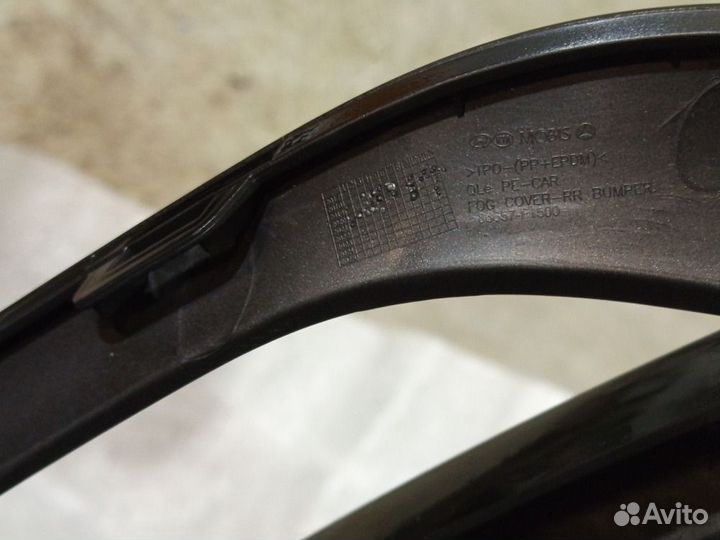Накладка заднего бампера левая Kia Sportage 4 рест