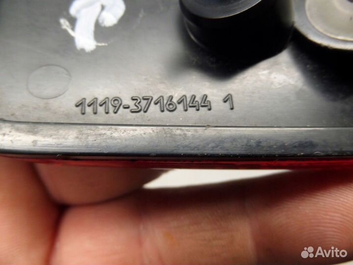 Светоотражатель в бампер задний правый LADA Kalina