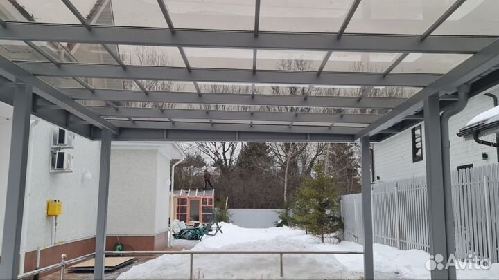 Навес из поликарбоната