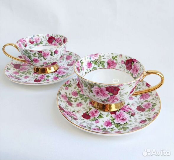 Чайный набор из 2 чайных пар Butterfly Англия