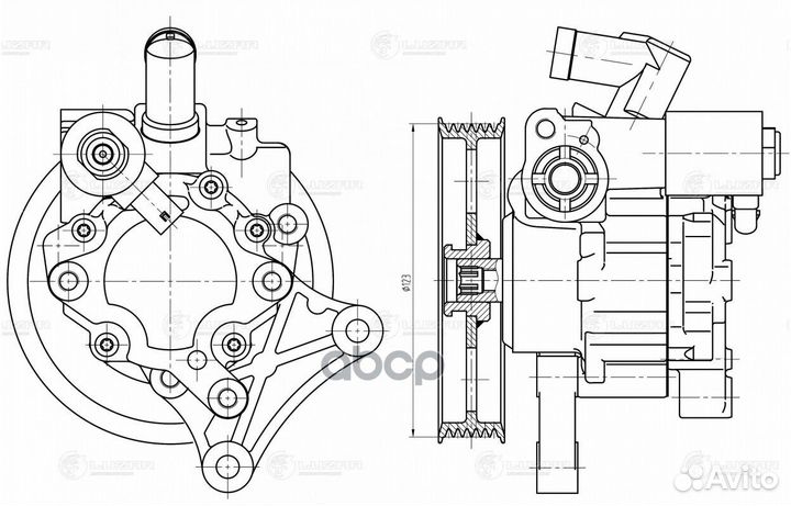 Насос гур для а/м Mercedes-Benz C (W204) (07) /E