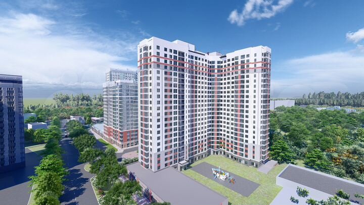 1-к. квартира, 40 м², 10/22 эт.