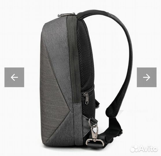 Рюкзак однолямочный Tigernu T-S8061 тёмно-серый