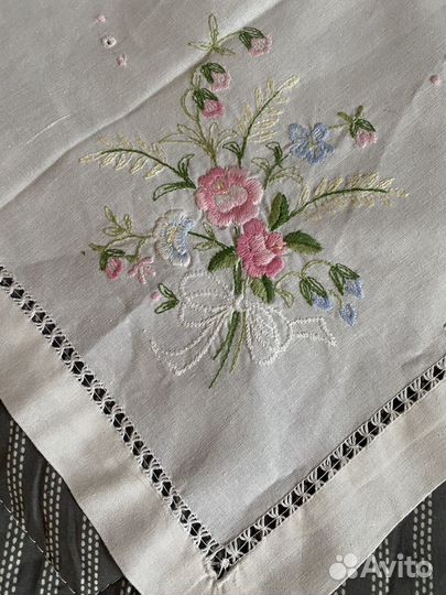 Скатерть чайная винтаж 75 на 75 см