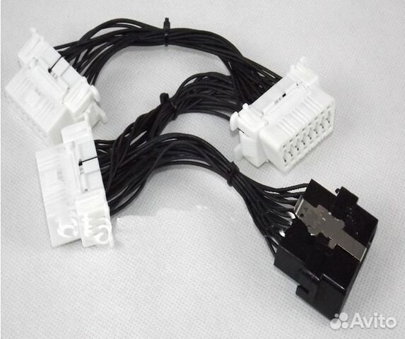 Разветвитель OBD 2, Сплитер, 1 папаx3 мама, 16 Pin