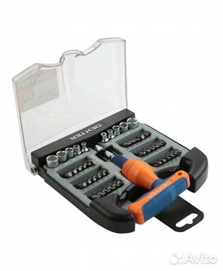 Отвёртка с набором насадок Dexter 48 предметов