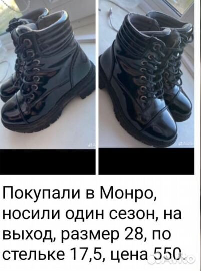 Ботинки демисезонные