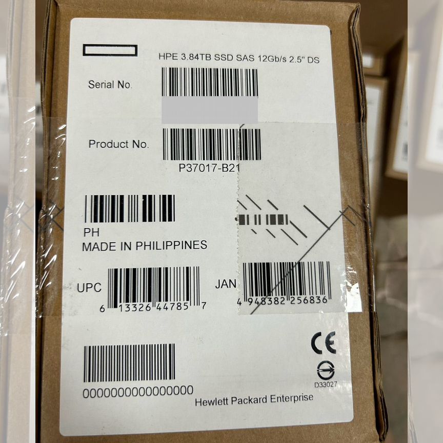 [D3940] Жесткий Диск Ssd 3.84tb P37017-B21 P37074-001 G10