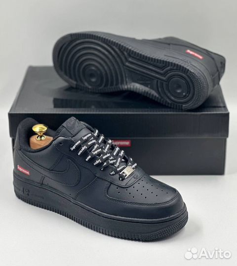 Кроссовки Nike Air Force 1 Low Black x Supreme