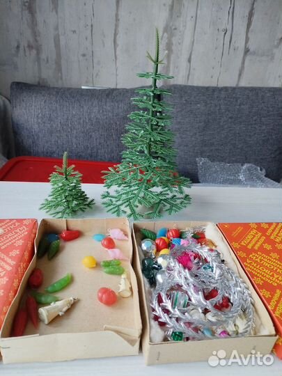 СССР набор игрушек Малютка, ёлочки малютки