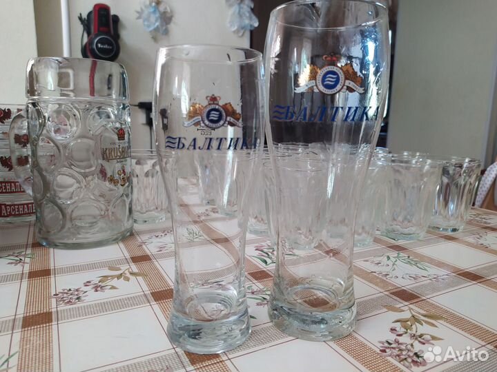 Бокалы для пива, пепельницы, оригинал