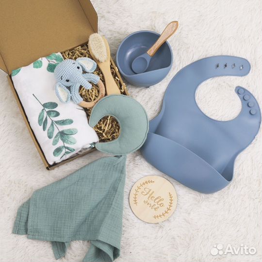 Детские наборы с пеленками на подарок