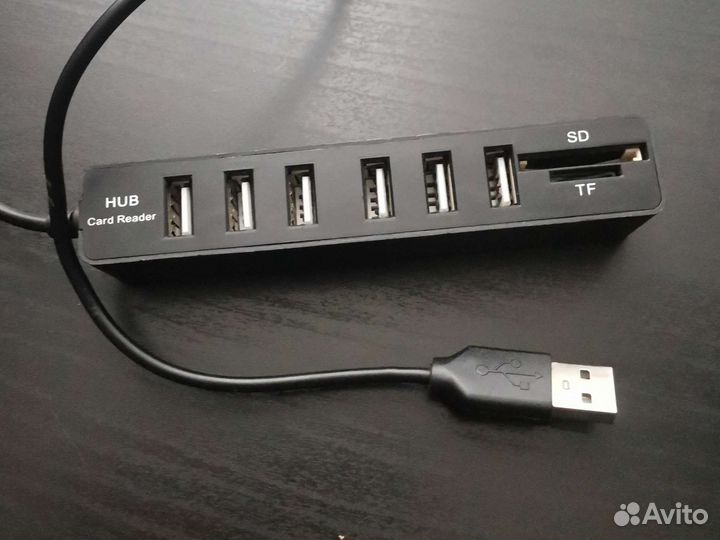 USB hub, card reader