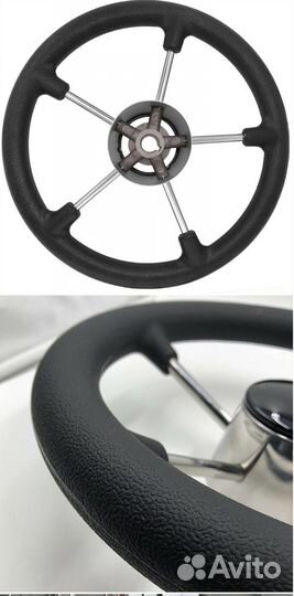 Руль, штурвал для лодки, катера, яхты