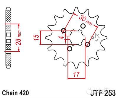 Звезда ведущая JTF253 16