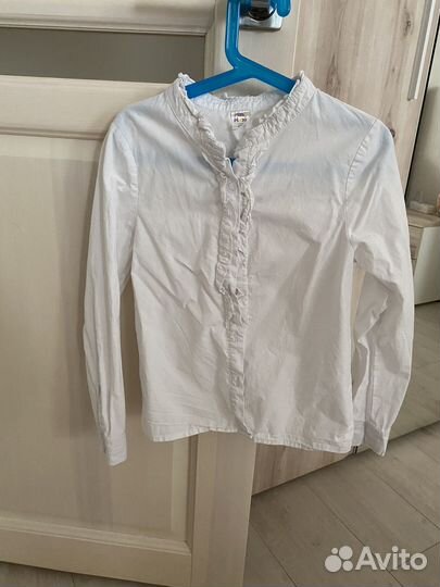 Блузки школьные фирменные пакетом на девочку р 128