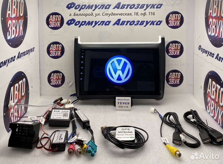 Штатная магнитола VW polo 2008-2020 1-16 4 ядра