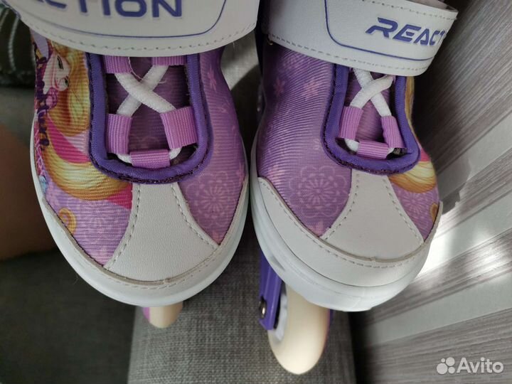 Ролики детские новые раздвижные +защита и шлем