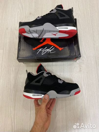 Кроссовки Air Jordan 4 Bred (36-45)