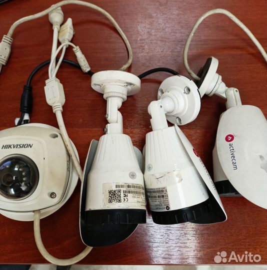 Видеокамеры ip б/у, нерабочие, муляж, на запчасти