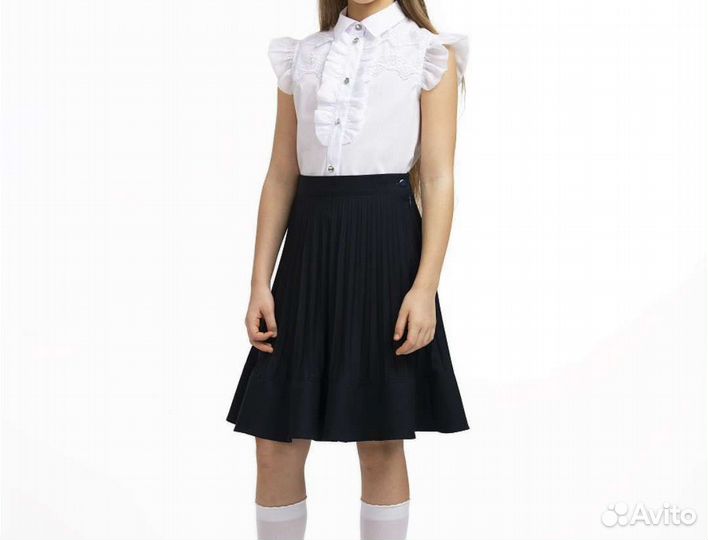 Блузка школьная для девочки на рост 134