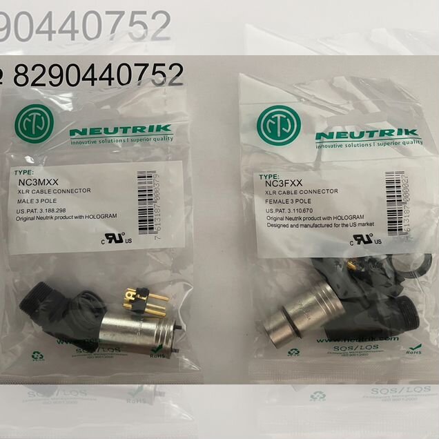 Штекеры XLR neutrik NC3FXX / NC3мxx