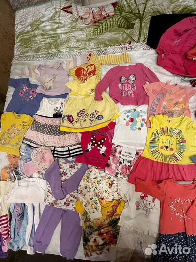 Вещи пакетом на девочку 86-92р. 45шт