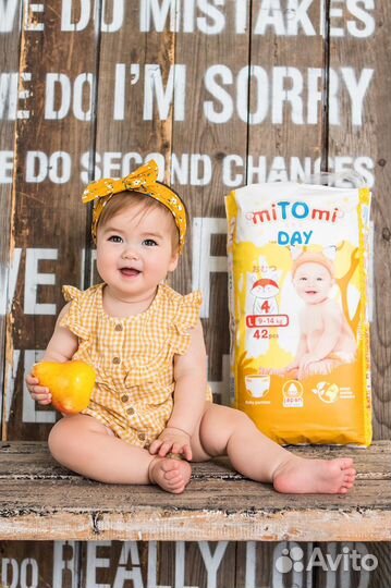 Подгузники-трусики miTOmi Day 3/M, 4/L, 5/XL,6/XXL